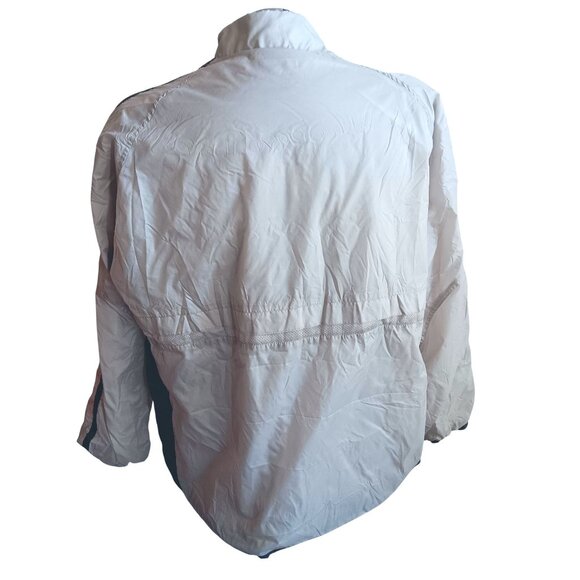 Vtg Mens Windbreaker Jacket Large 1990's Starter Mens Gray & Black Zip-Up - Picture 4 of 5